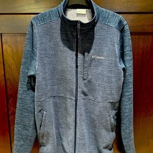Mens Columbia Jacket Fleece Size small men’s gray windbreaker